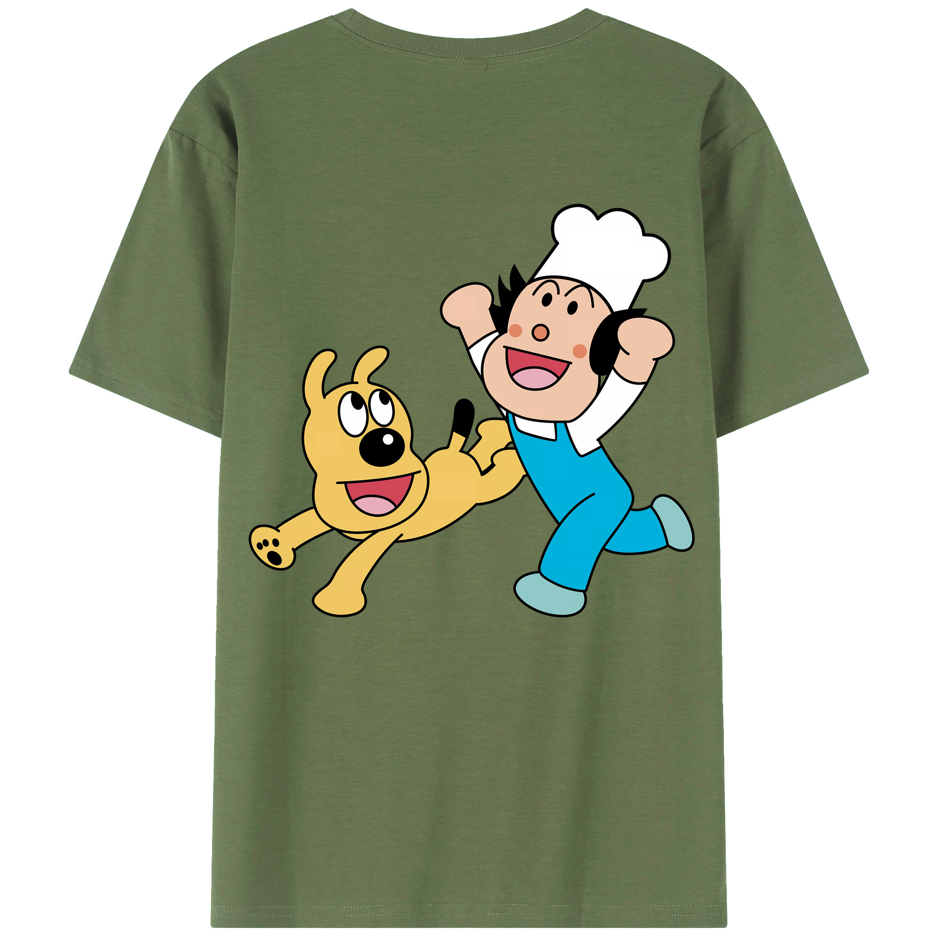 （画像用） アンパンマン Anpanman 綿100％ メンズ半袖Tシャツ（バックプリント） 通気性